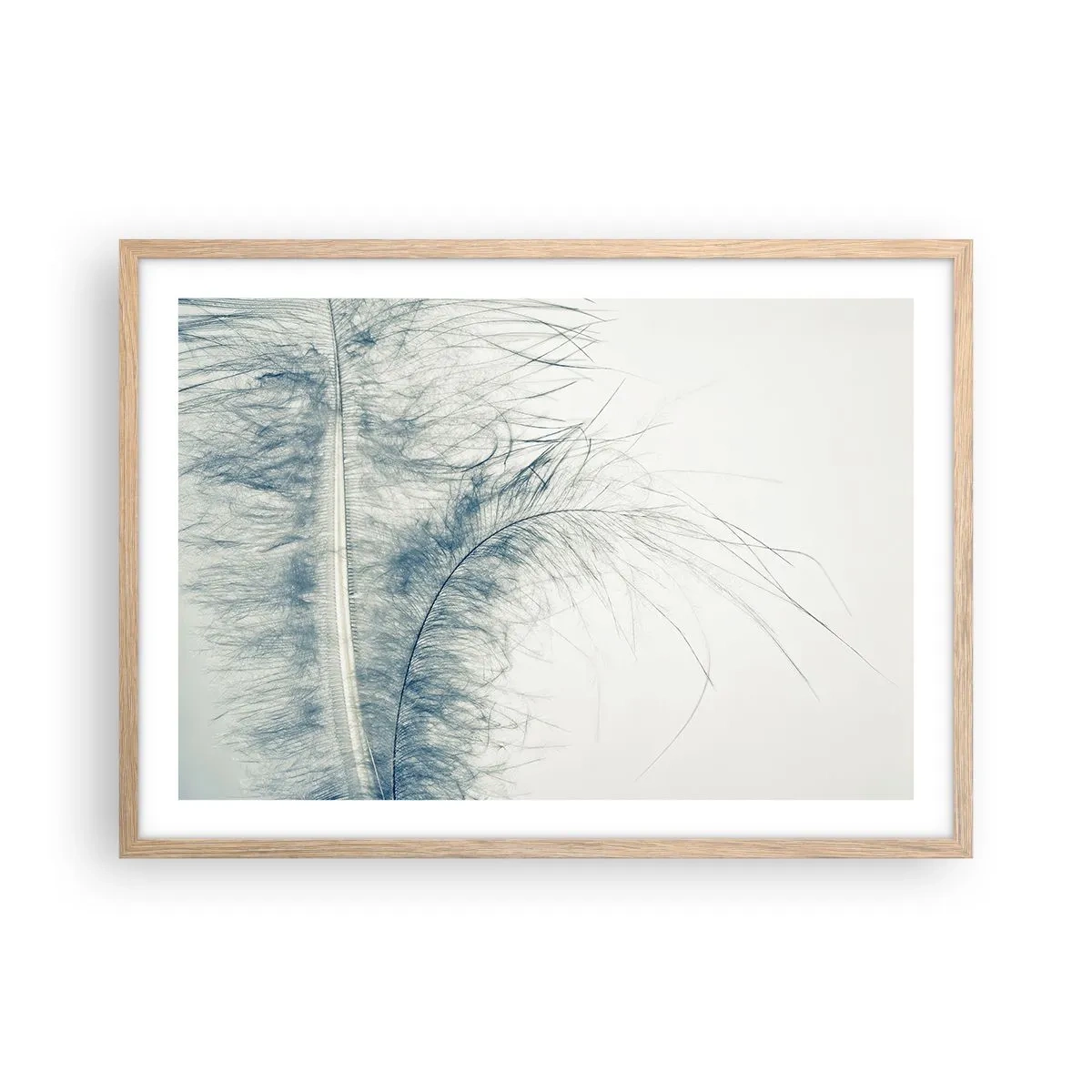 Plakat i ramme af lyst egetræ - Naturens hvisken - 70x50 cm