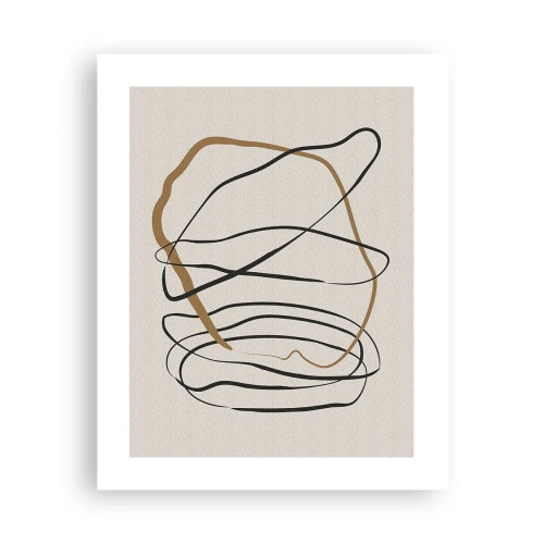 Plakat - Komposition - dans i besiddelse - 40x50 cm