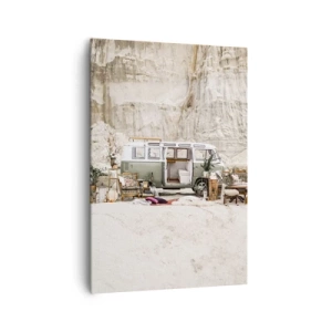 Lærredstryk - Billede på lærred - Tid til at starte rejsen - 70x100 cm