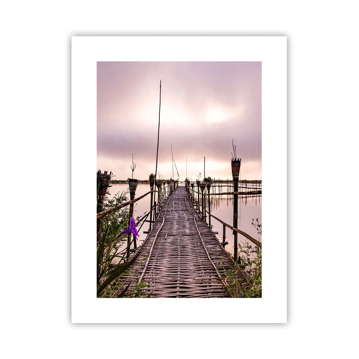 Plakat - Den stille og rolige atmosfære i Asien - 30x40 cm