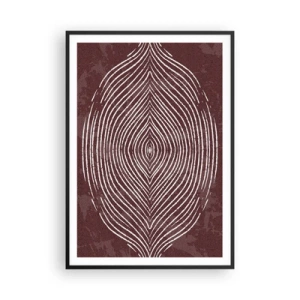 Plakat i sort ramme - Rummet taler - 70x100 cm