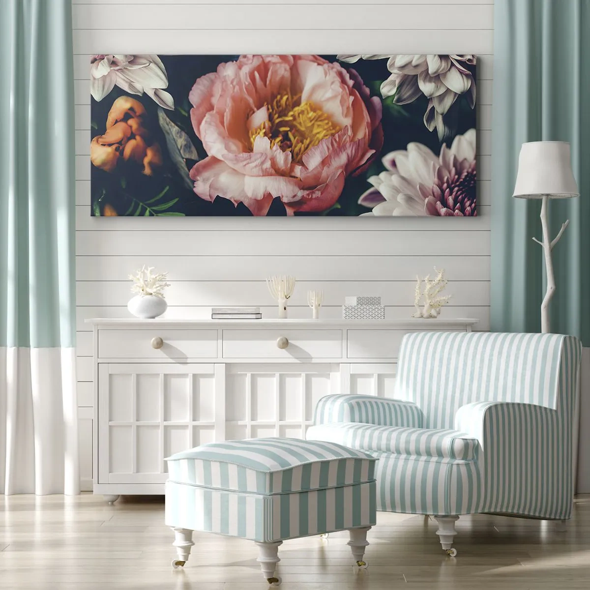 Lærredstryk - Billede på lærred - Med barok pragt - 100x40 cm