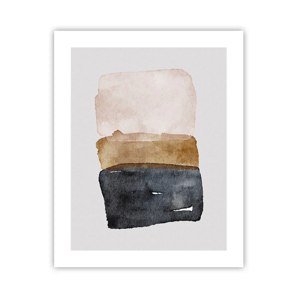 Plakat - Sammensætning af jordfarver - 40x50 cm