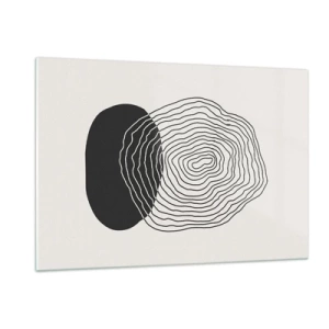 Billede på glas - Varighed og vibration - 120x80 cm