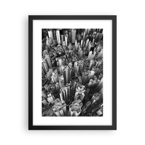 Plakat i sort ramme - Stadig højere og højere - 30x40 cm