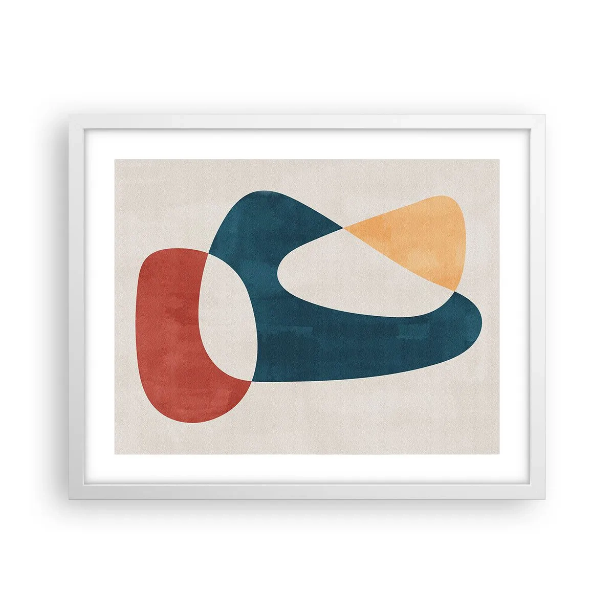 Plakat i hvid ramme - Påvirkninger og metamorfoser - 50x40 cm