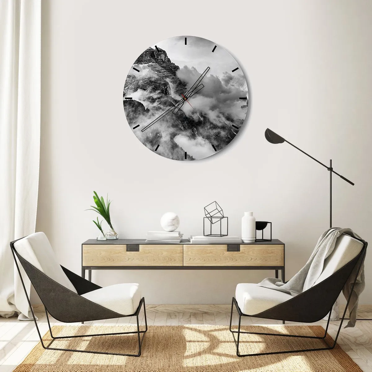 Vægur, Uret - Smukt og grusomt - 30x30 cm