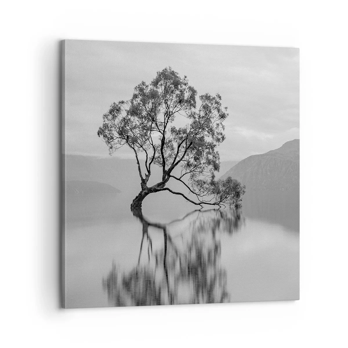 Lærredstryk - Billede på lærred - Der findes et land - 60x60 cm