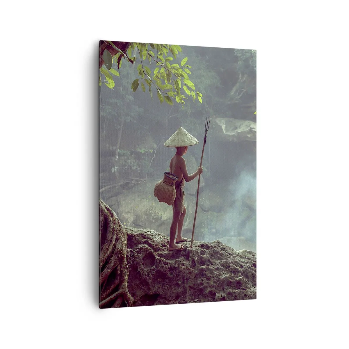 Lærredstryk - Billede på lærred - Venlig med naturen - 80x120 cm