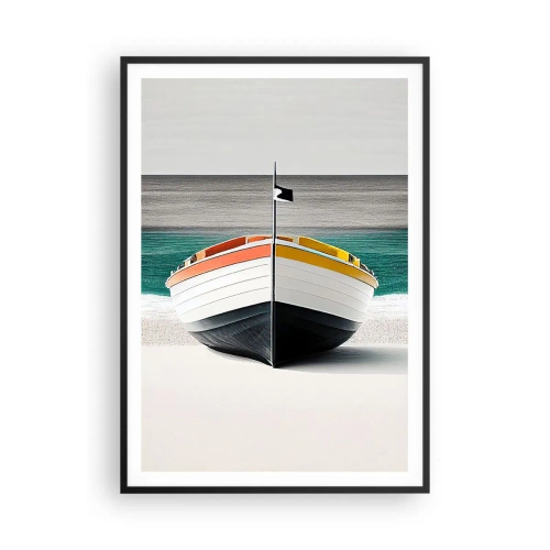 Plakat i sort ramme - På sin plads - 70x100 cm