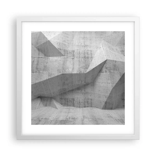 Plakat i hvid ramme - En ægte udfordring - 40x40 cm