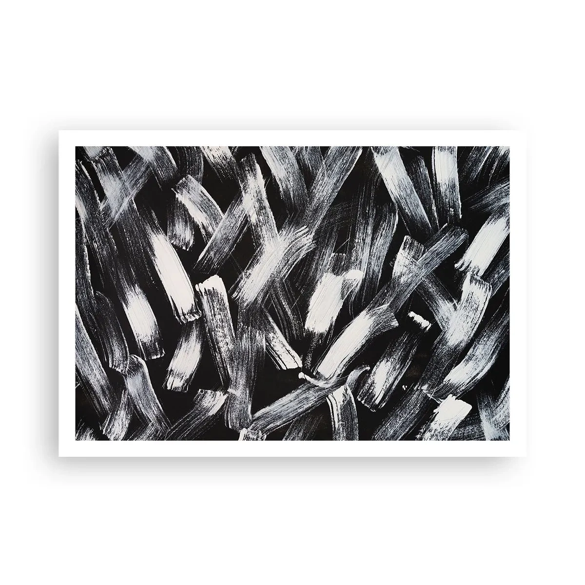 Plakat - Abstraktion i den industrielle ånd - 100x70 cm