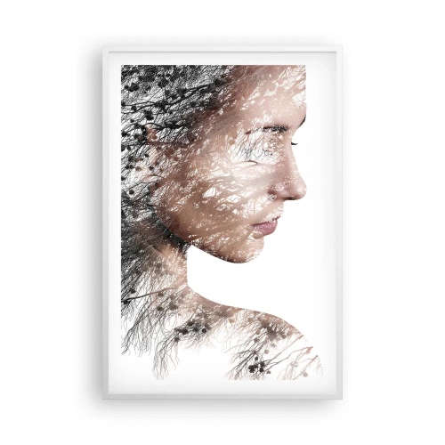 Plakat i hvid ramme - Skovens ånd - 61x91 cm