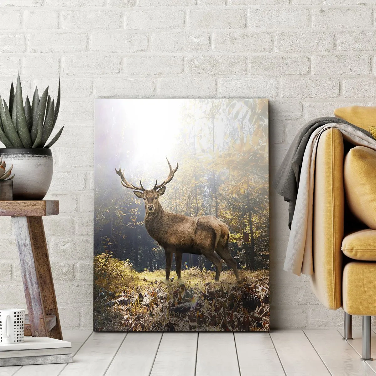 Lærredstryk - Billede på lærred - I fuld majestæt - 45x80 cm