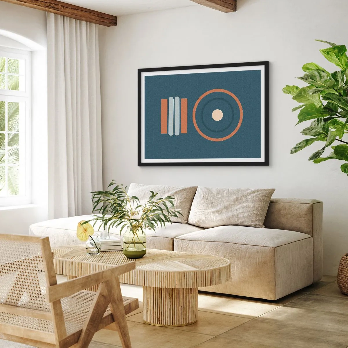 Plakat i sort ramme - Essensen af tingene - 40x30 cm
