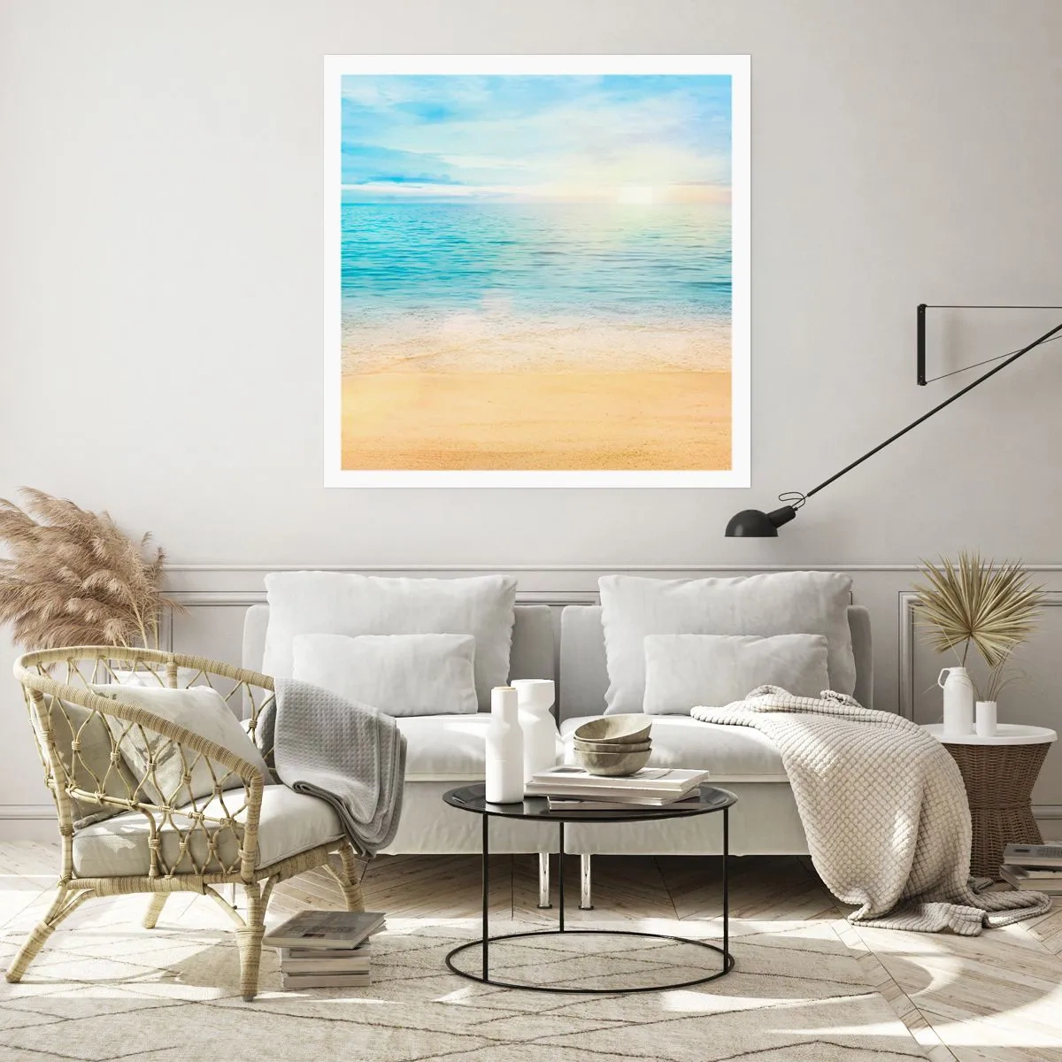 Plakat - Det store blå - 40x40 cm