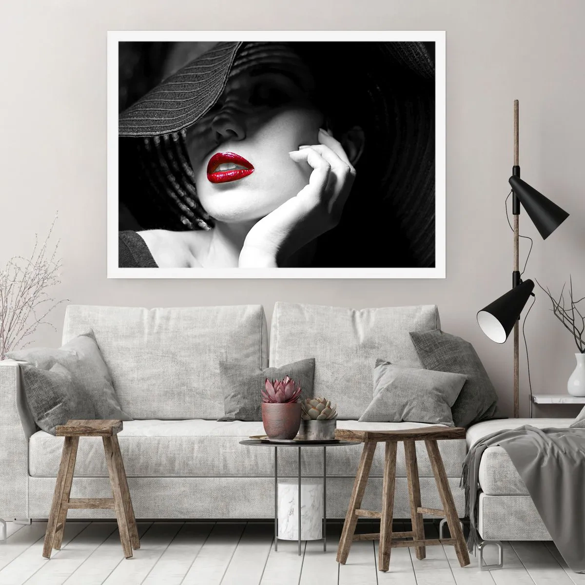 Plakat - Studie i skarlagenrødt - 100x70 cm