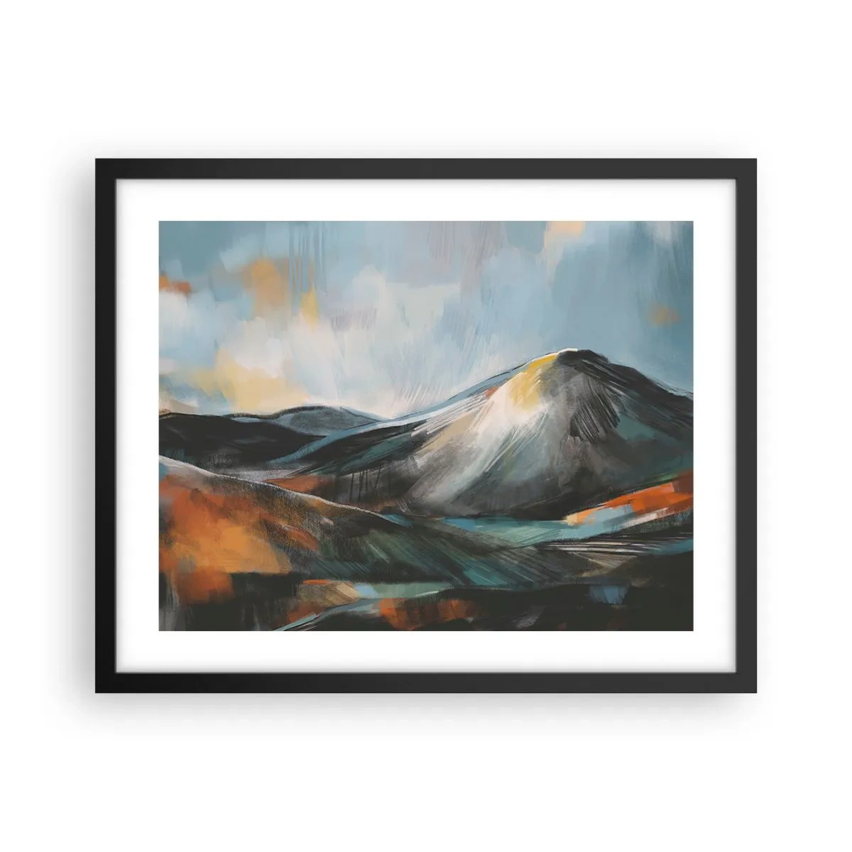 Plakat i sort ramme - Rå og smuk - 50x40 cm