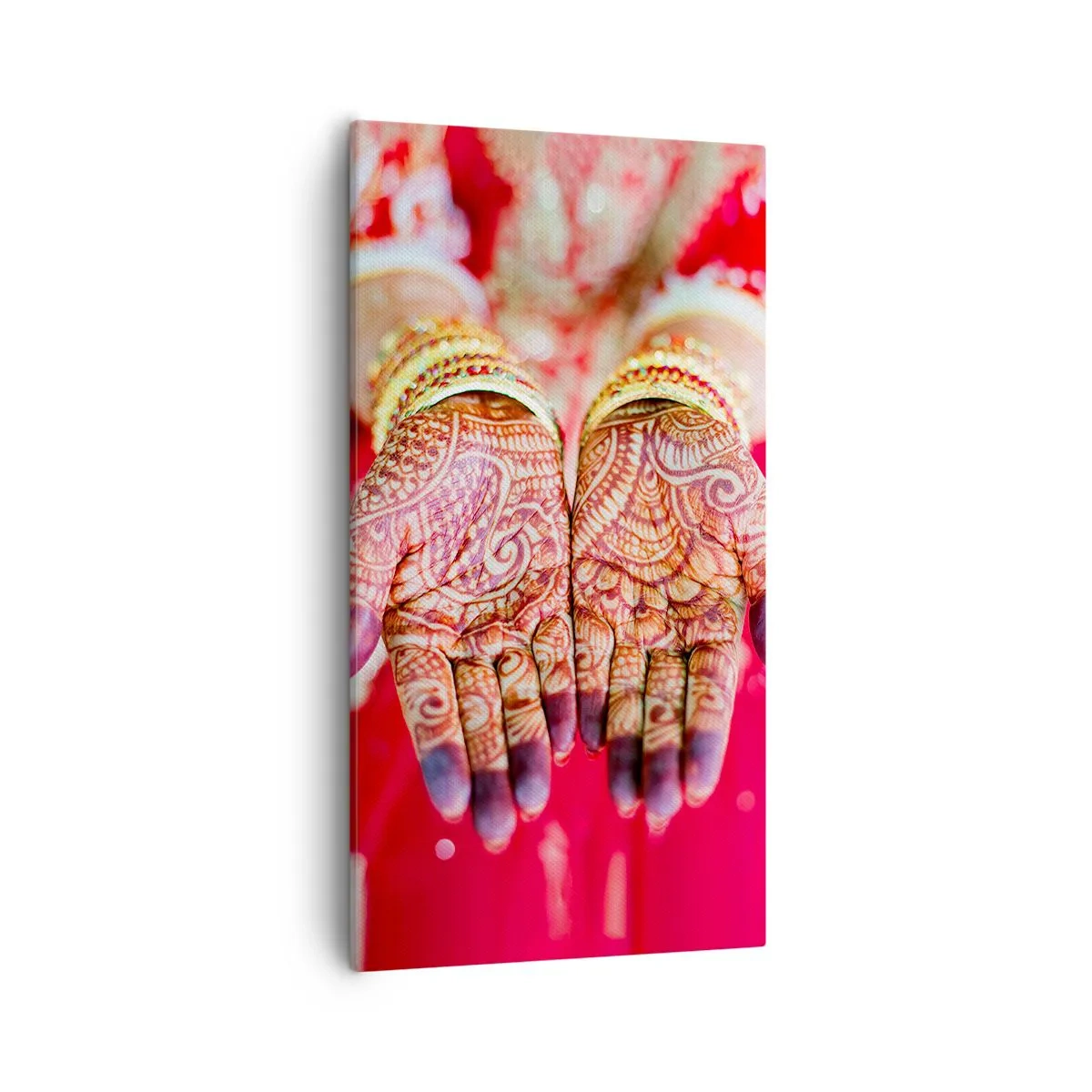 Lærredstryk - Billede på lærred - Klar til at fange lykken - 55x100 cm