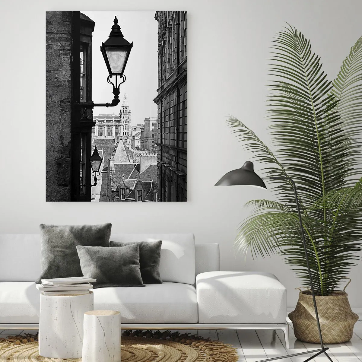 Billede på glas - Historien om Edinburgh - 80x120 cm