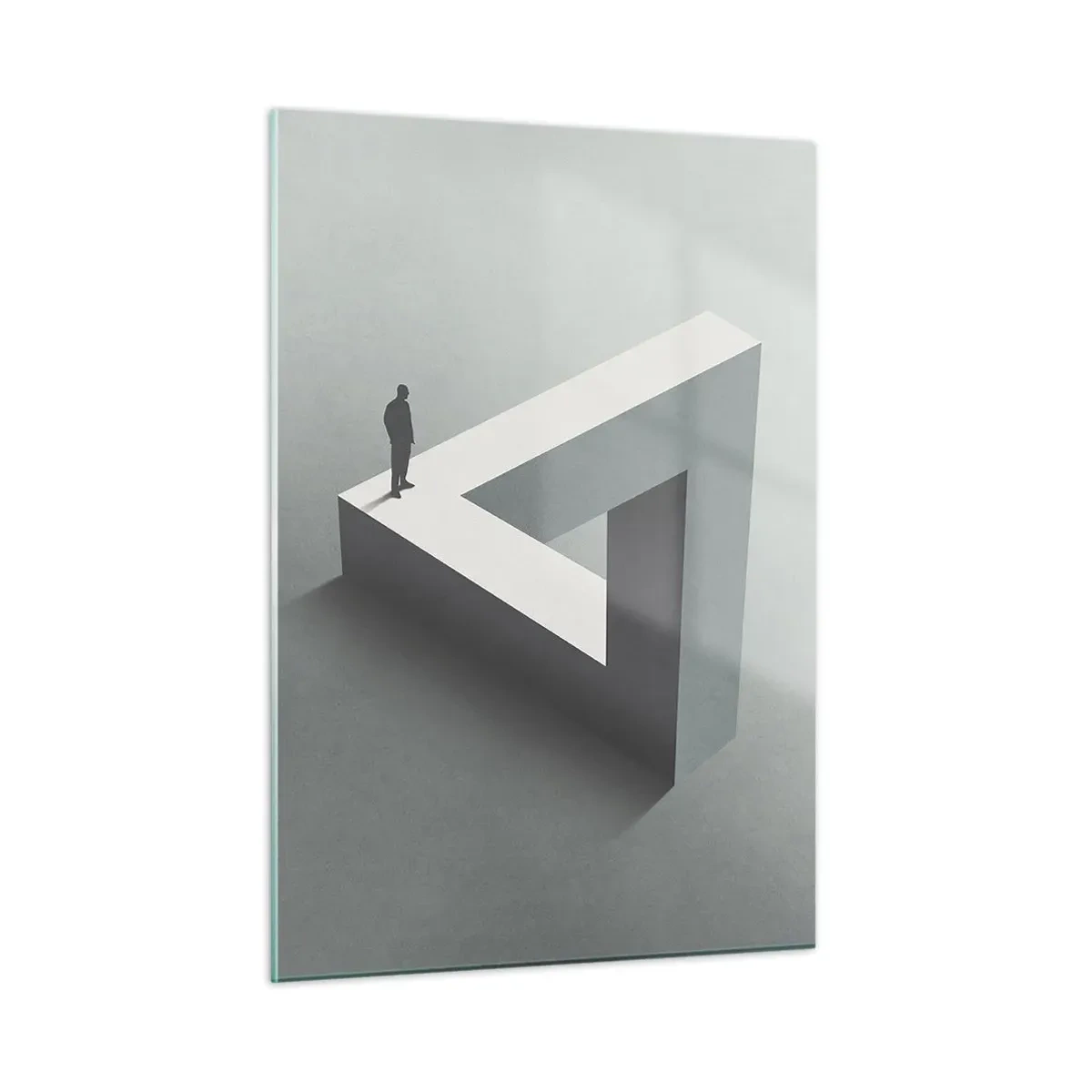 Billede på glas - Og dog er det muligt - 50x70 cm