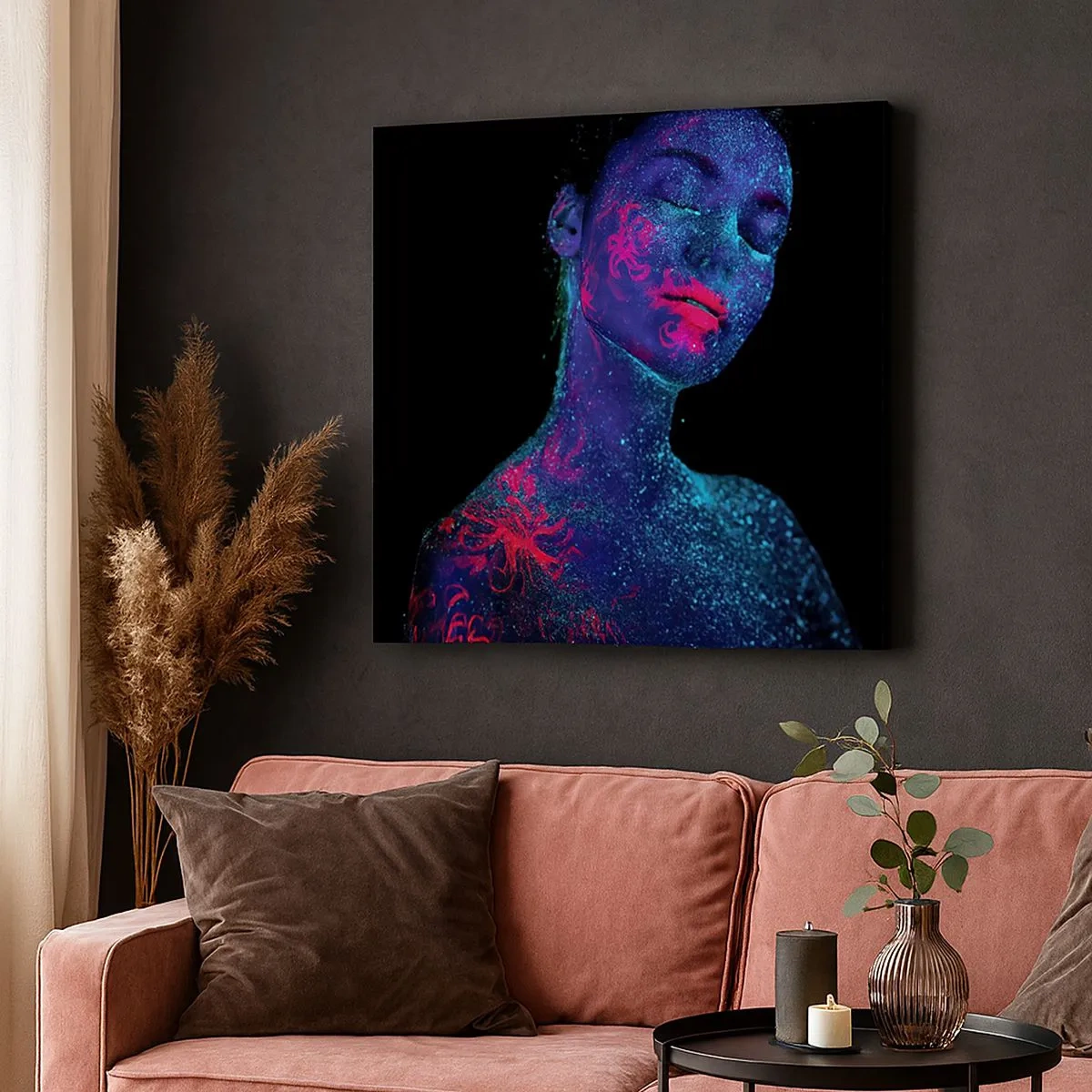 Lærredstryk - Billede på lærred - I stjernestøv - 30x30 cm