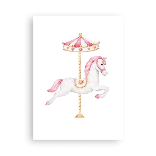 Plakat - Han satte af sted med en hov - 50x70 cm