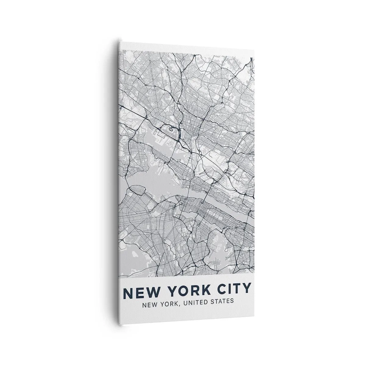 Lærredstryk - Billede på lærred - Anatomi af en storby - 65x120 cm