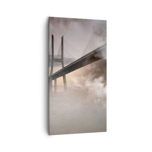 Lærredstryk - Billede på lærred - På en flod, der ikke eksisterer - 55x100 cm