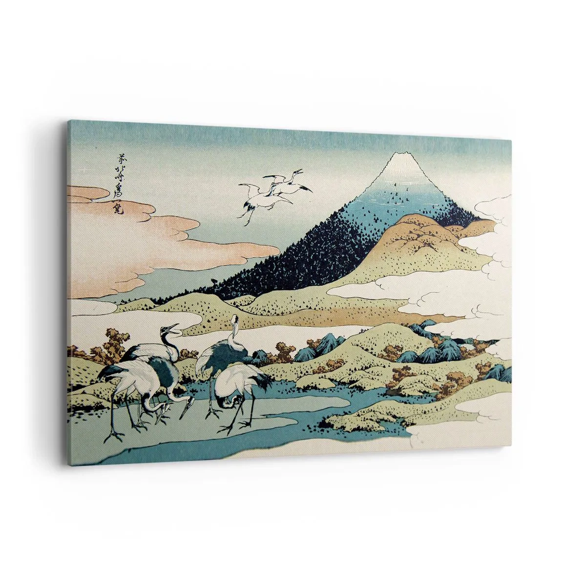 Lærredstryk - Billede på lærred - I japansk ånd - 120x80 cm