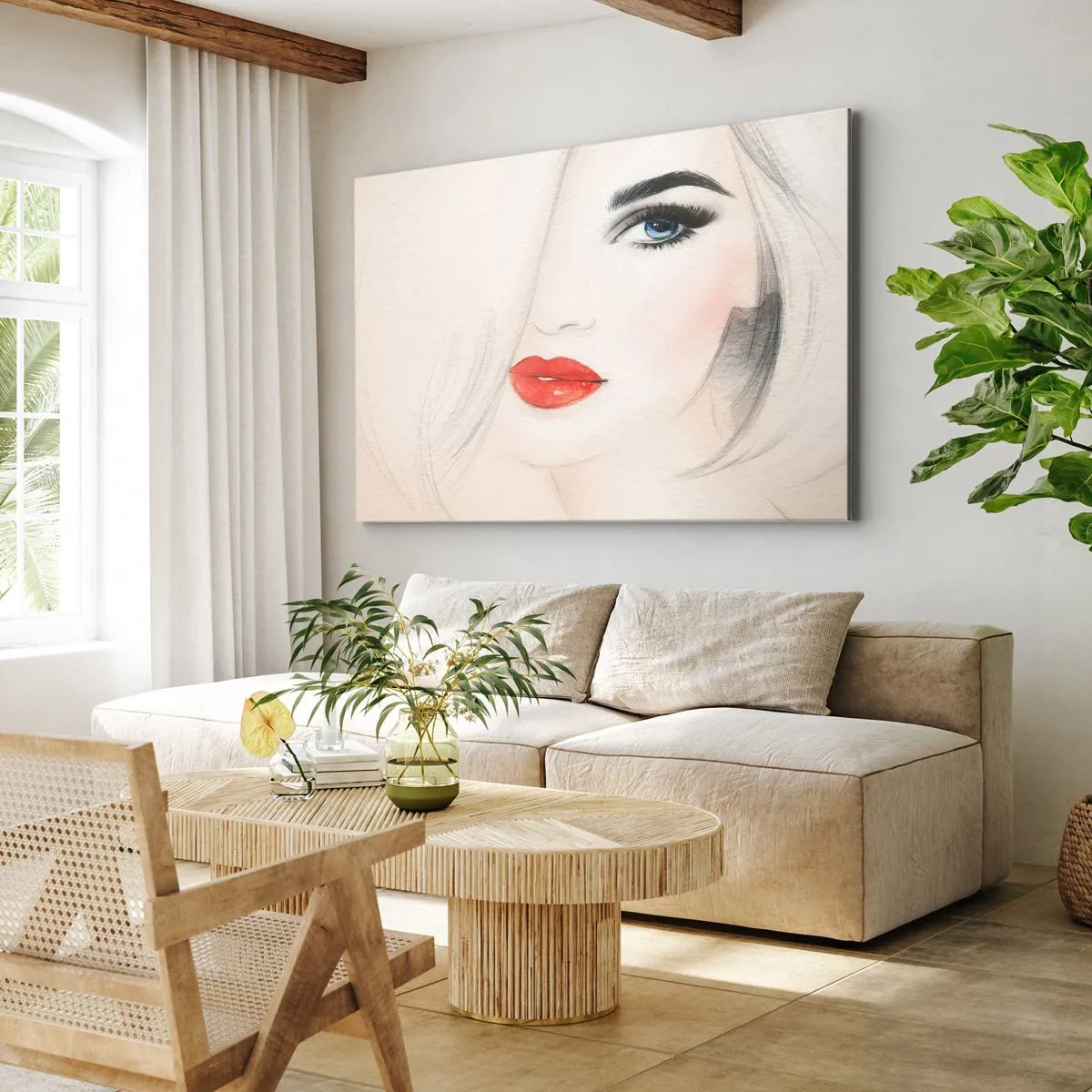 Lærredstryk - Billede på lærred - Hypnotiserer og beruser - 120x80 cm