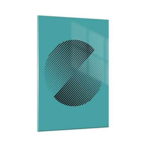 Billede på glas - Cirklen - en geometrisk variation - 80x120 cm