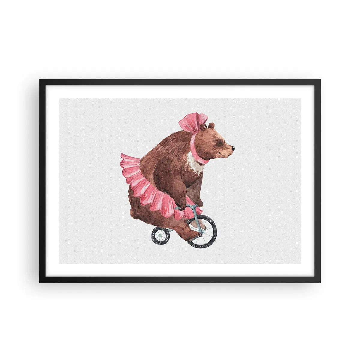 Plakat i sort ramme - Sikke et cirkus! - 70x50 cm