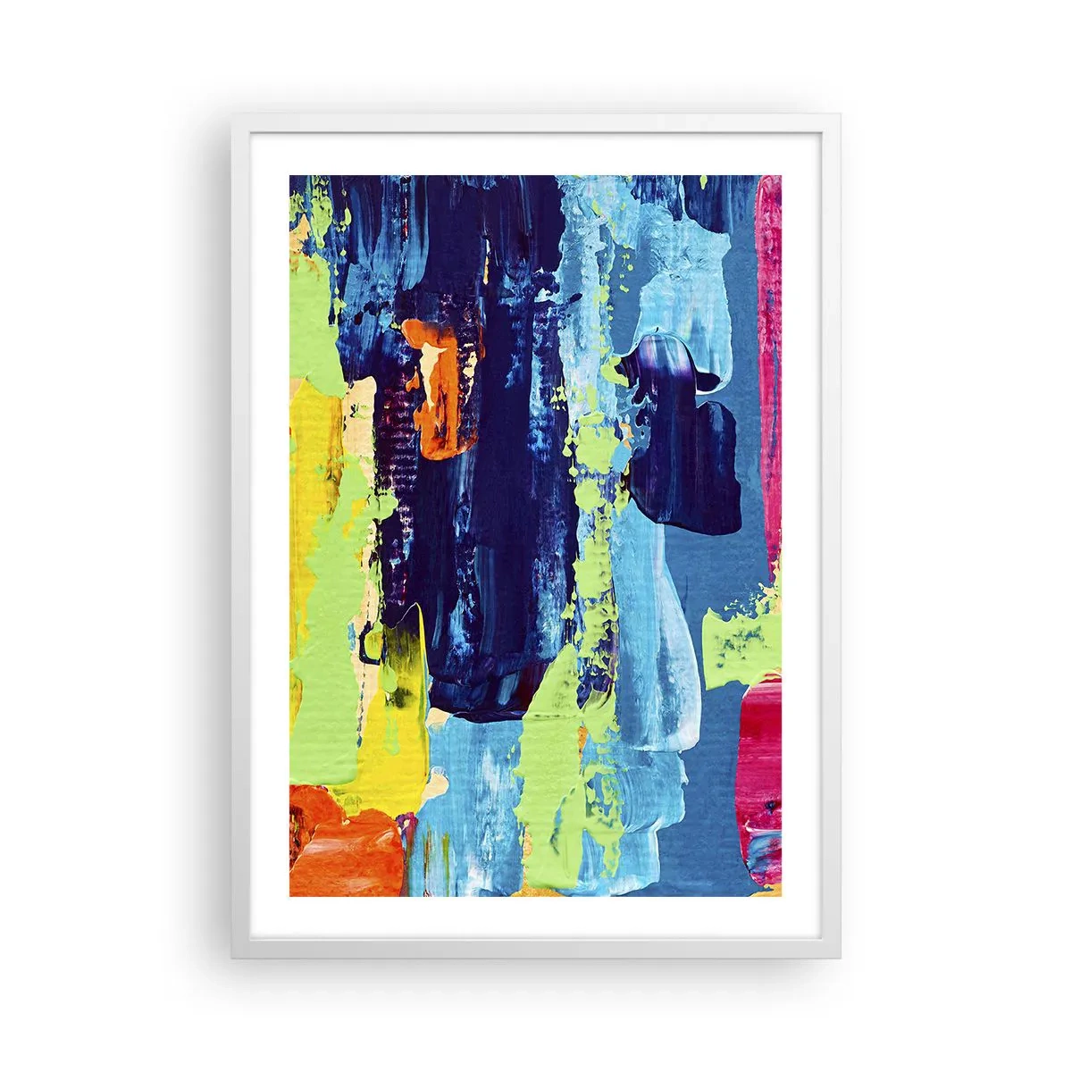 Plakat i hvid ramme - Livet er smukt! - 50x70 cm