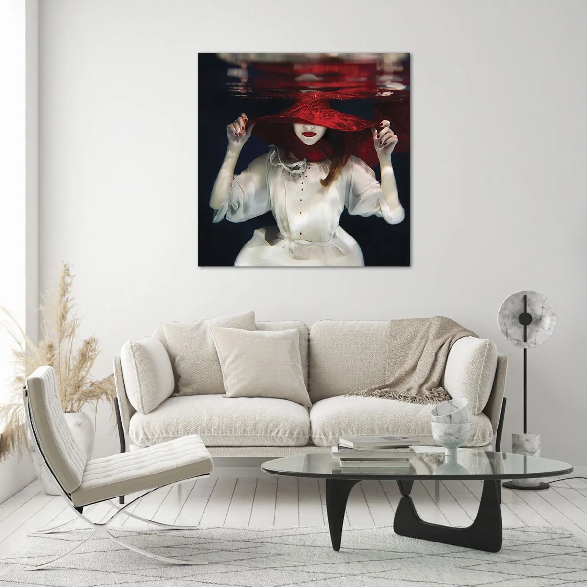 Billede på glas - Vidunderkvinden - 70x70 cm