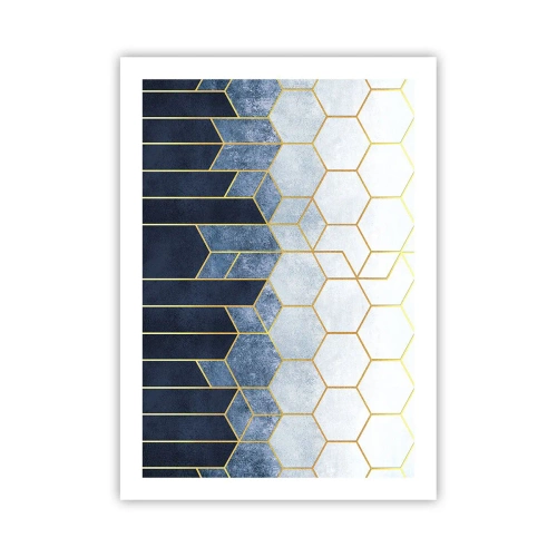 Plakat - Komposition i synkoperet rytme - 50x70 cm