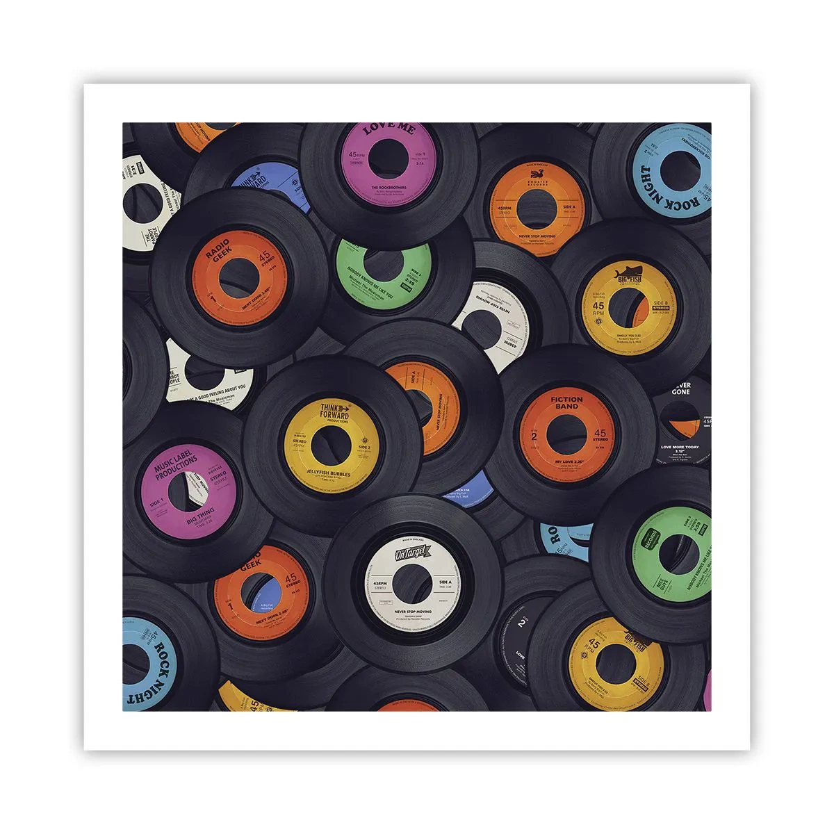 Plakat - Farver fra klassikerne - 60x60 cm