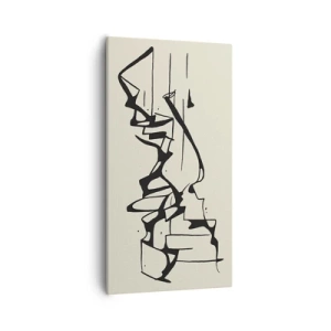 Lærredstryk - Billede på lærred - Måske et landskab - 55x100 cm