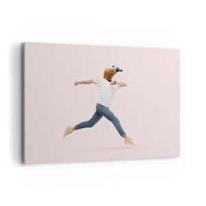 Lærredstryk - Billede på lærred - En knivspids absurditet - 100x70 cm