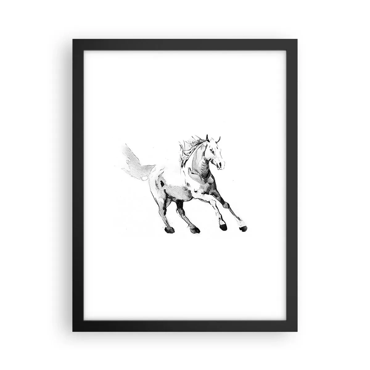 Plakat i sort ramme - Utæmmet sjæl - 30x40 cm