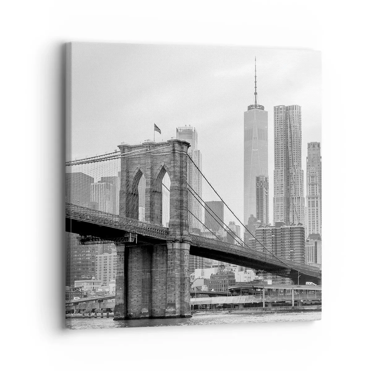 Lærredstryk - Billede på lærred - New York stemning - 30x30 cm
