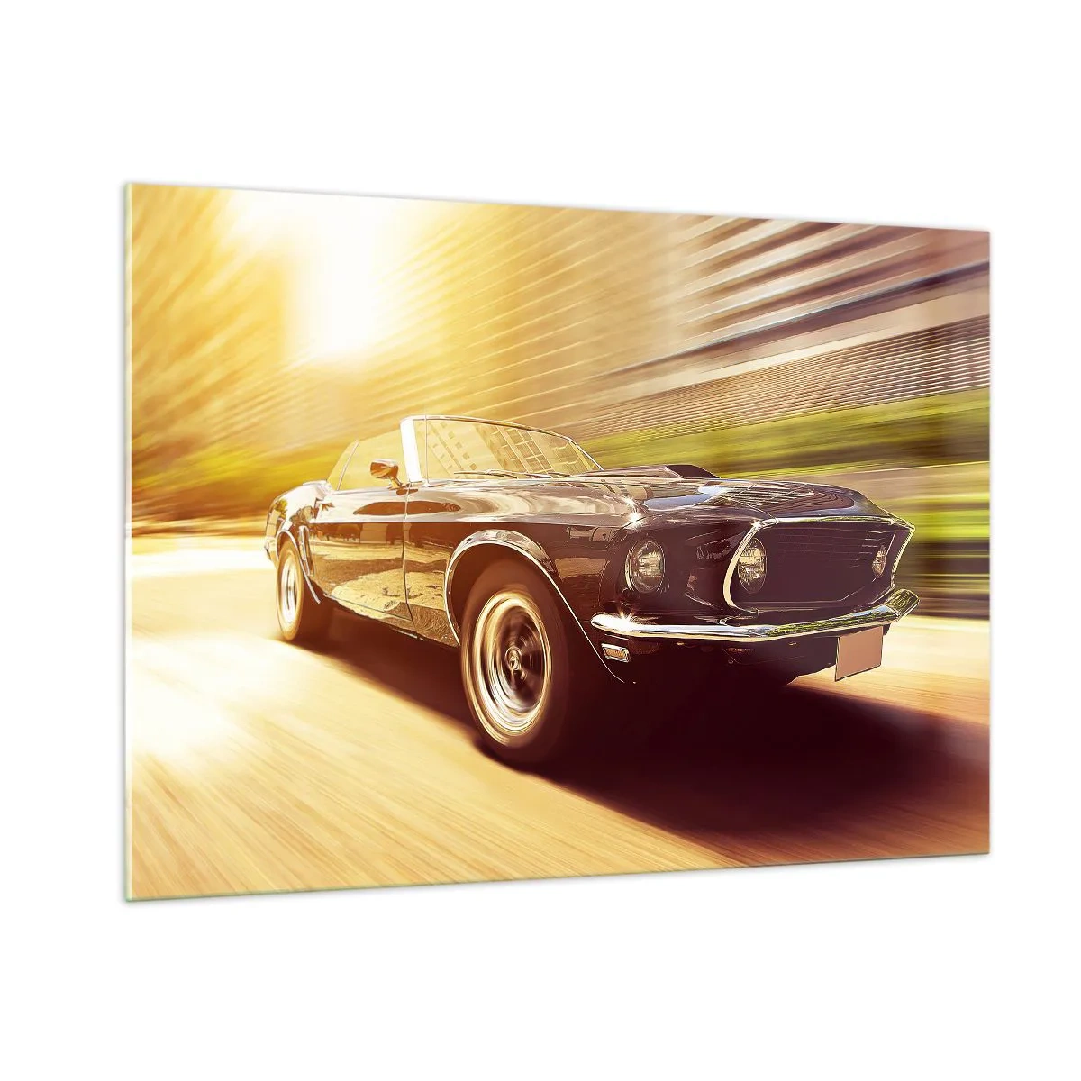 Billede på glas - 1967 - en legende vender tilbage - 100x70 cm