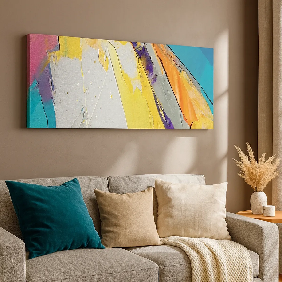 Lærredstryk - Billede på lærred - Lysets anatomi - 30x30 cm