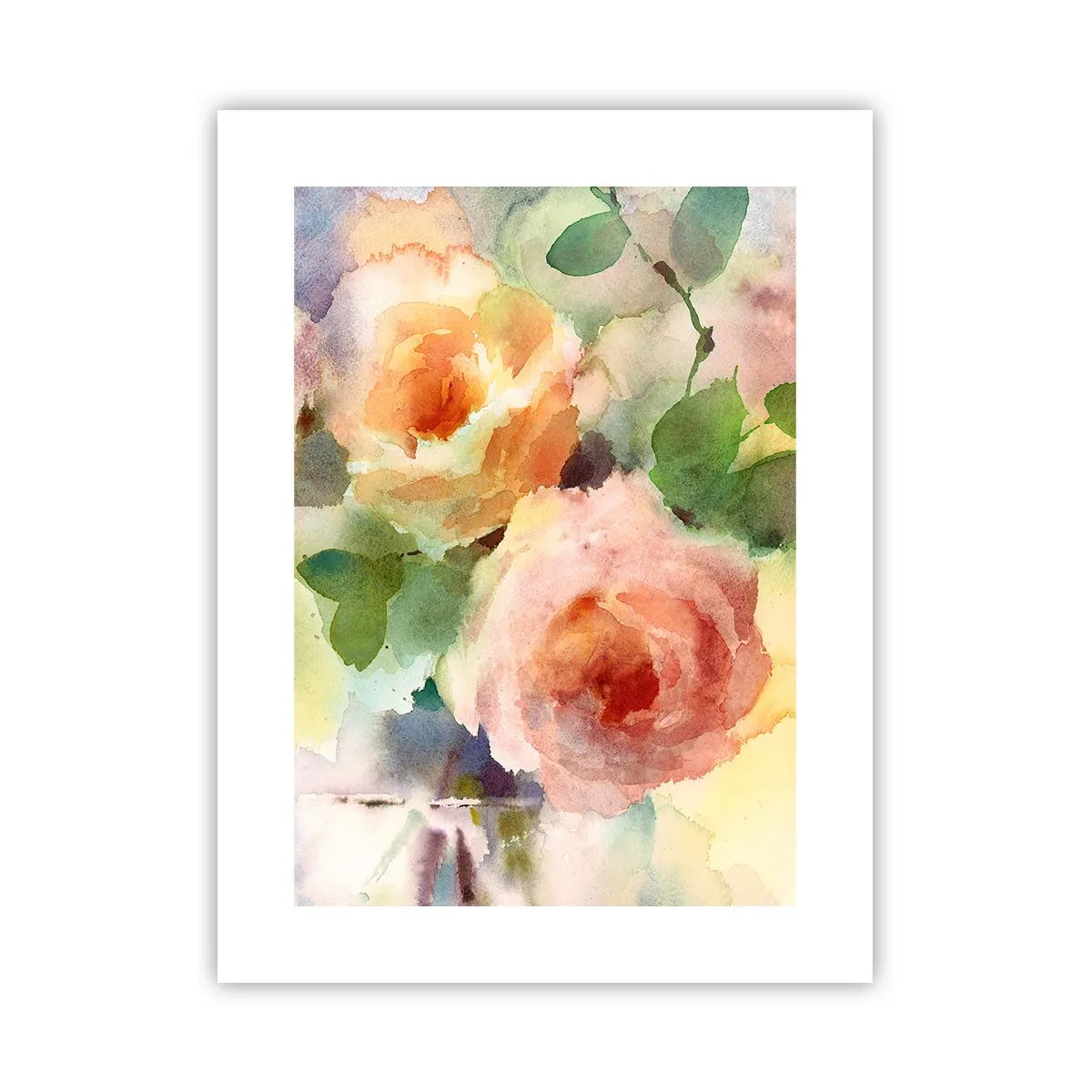 Plakat - Delikat som akvarelfarve - 30x40 cm
