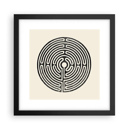 Plakat i sort ramme - Mystisk orden - 30x30 cm
