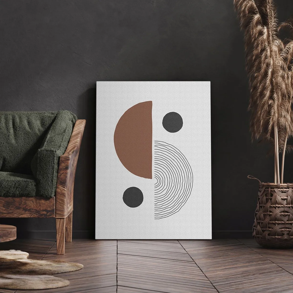 Lærredstryk - Billede på lærred - Perfektion af hjulet - 45x80 cm