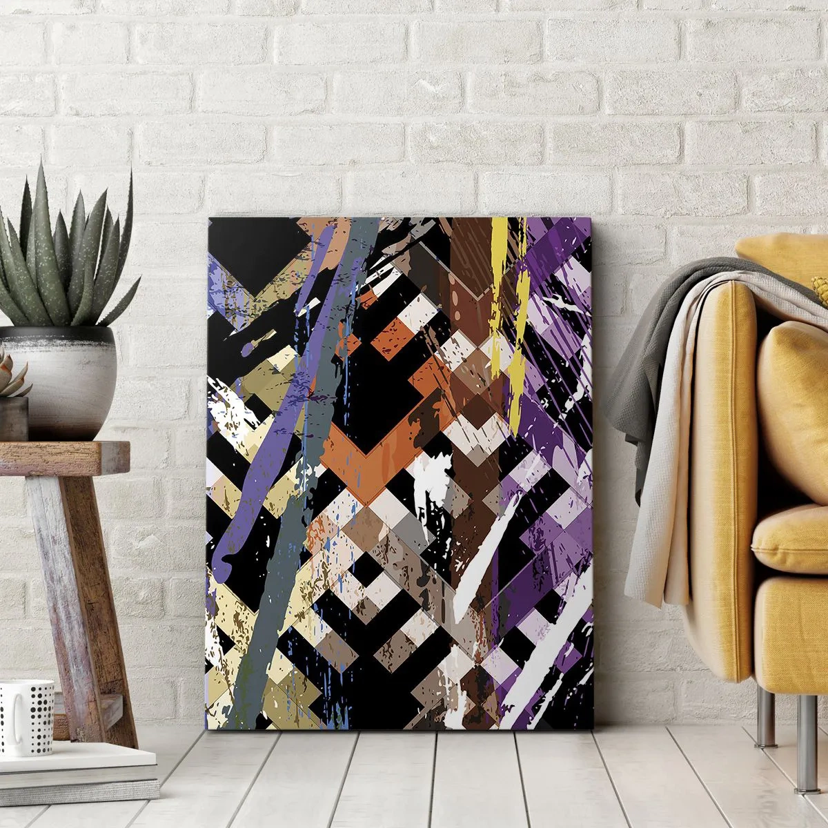 Lærredstryk - Billede på lærred - Kvadratisk - 70x100 cm