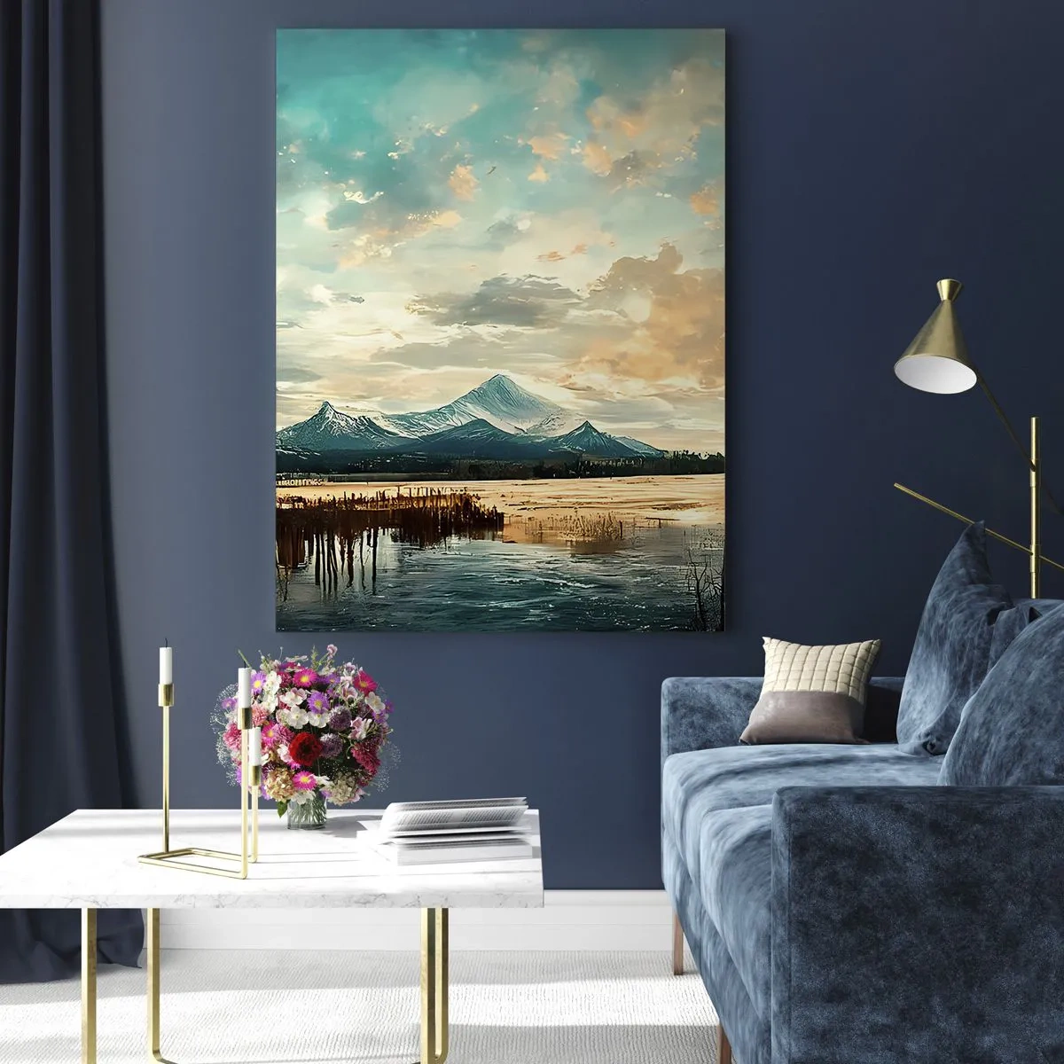 Billede på glas - Under himlens beskyttelse - 50x70 cm