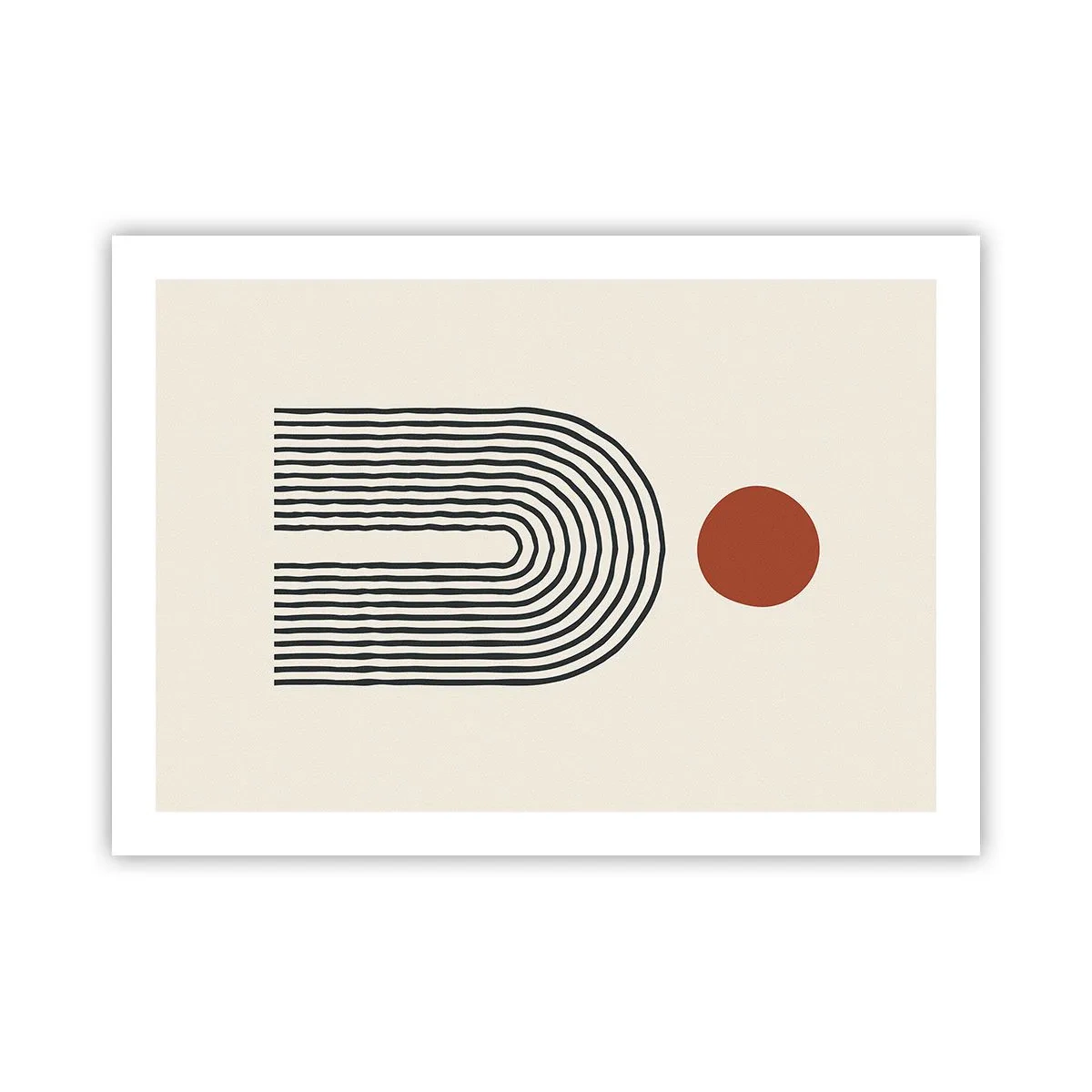 Plakat - Magnetisme af former og farver - 70x50 cm