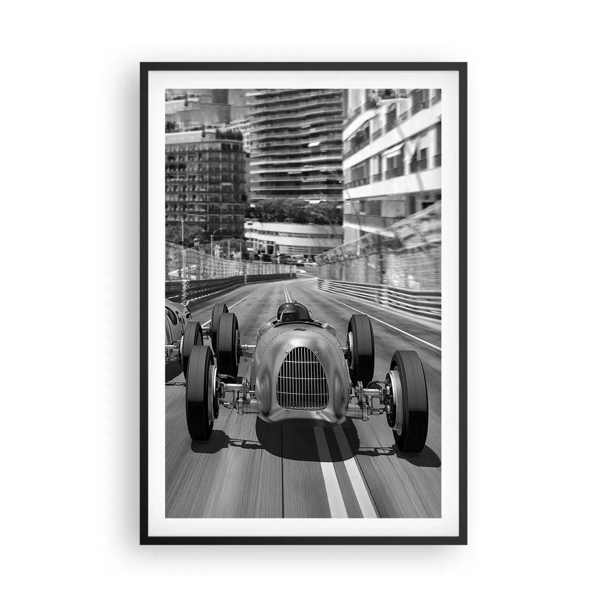 Plakat i sort ramme - Der var engang i Monte Carlo - 61x91 cm